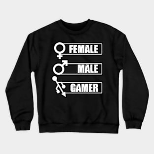 Male Female Gamer Crewneck Sweatshirt